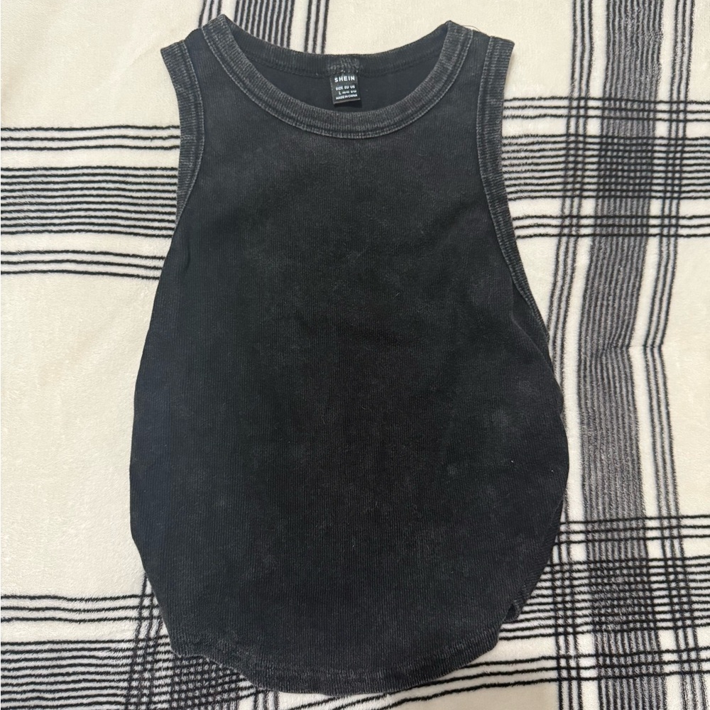 SHEIN Charcoal Gray Sleeveless Top